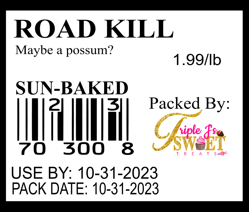 Packaging Labels/Stickers (1 sheet)