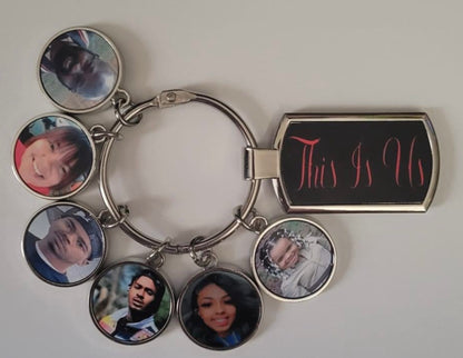 6 disc keychain